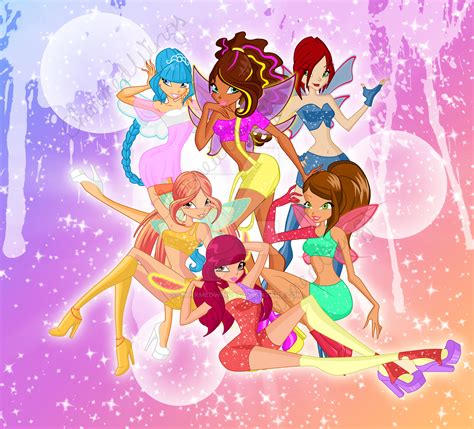 Enchanted winx with flower magic